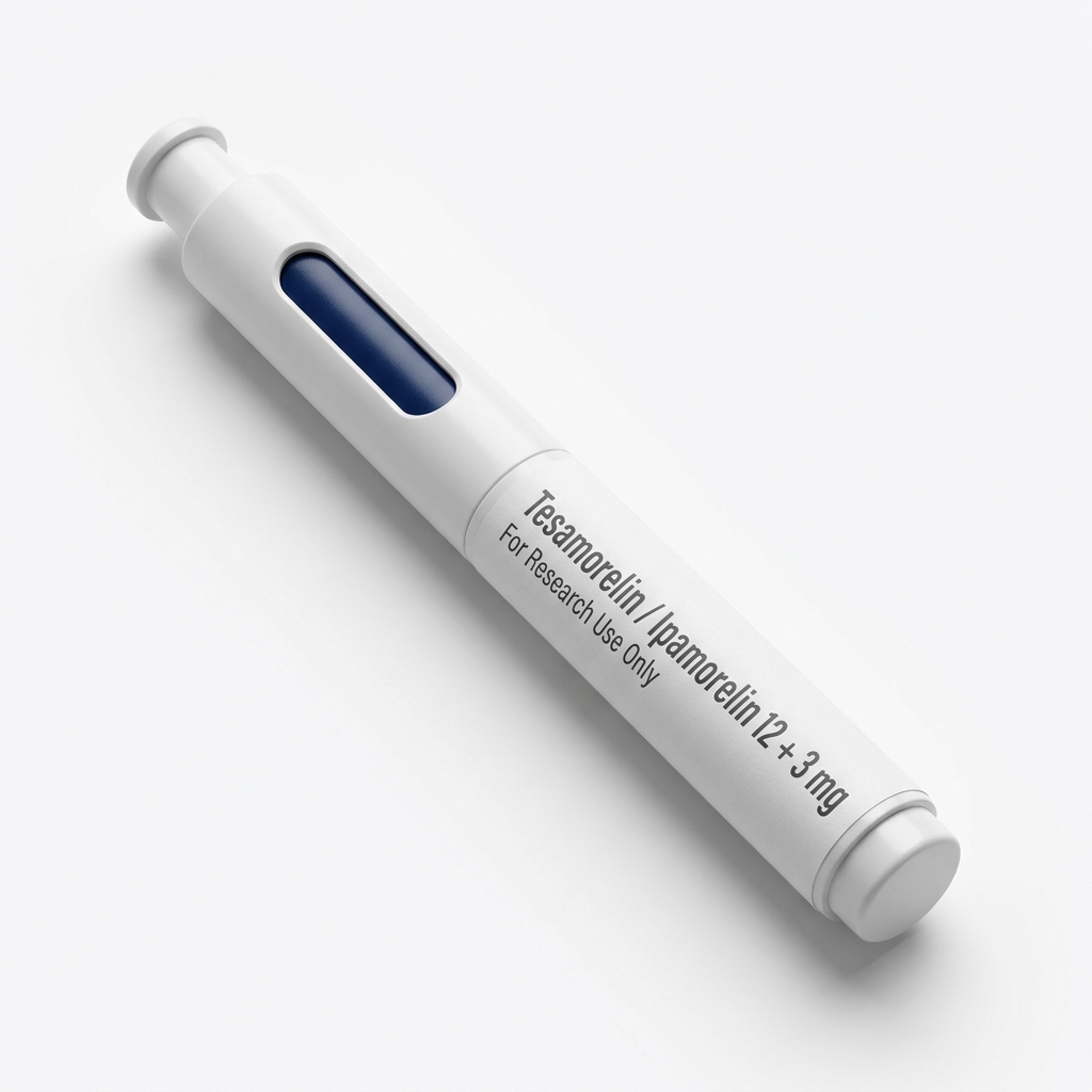 Tesamorelin / Ipamorelin — 12 + 3 mg combination pen — research-grade reference standard